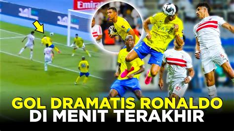 MOMEN DRAMATIS RONALDO CETAK GOL MENIT AKHIR SELAMATKAN AL NASSR DAN