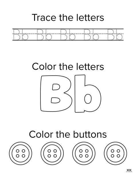 Letter B Worksheets Free Printables Printabulk