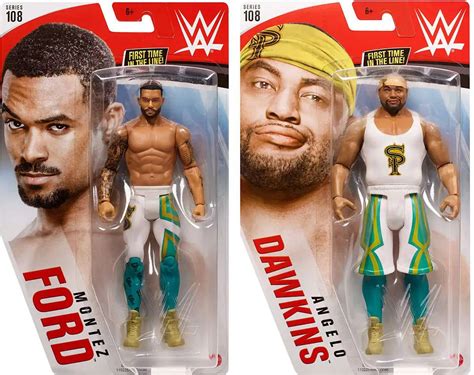 Wwe Wrestling Series Montez Ford Angelo Dawkins Set Of Action