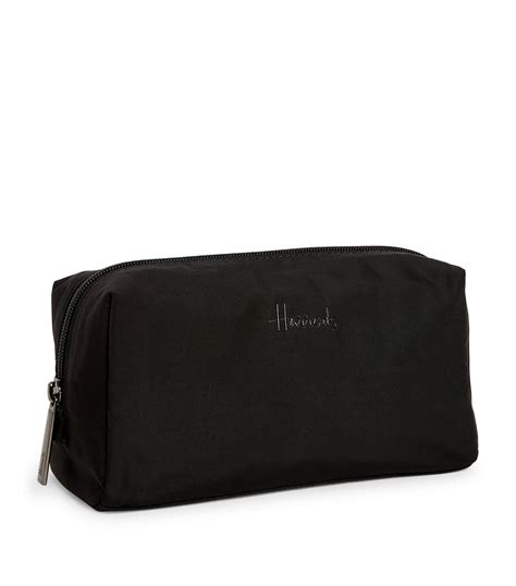 Harrods Black Leyton Wash Bag Harrods UK