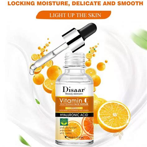 Disaar Vitamin C Face Whitening Serum Brightening And Anti Aging Glutathione And Vitamin 30ml