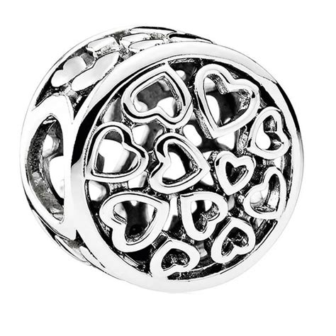 Charm Sentimientos De Amor Calado En Plata Joyer A De Pandora