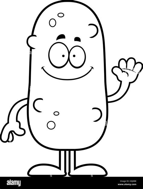 Pickle Slice Coloring Page