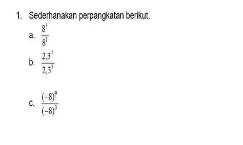 Kunci Jawaban Matematika Smp Mts Kelas Semester Bab Bilangan