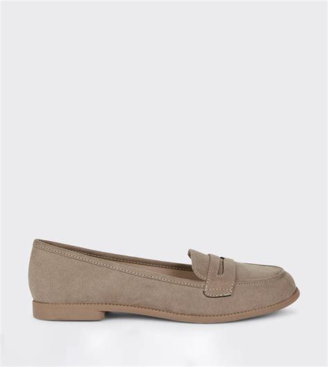 Buy Dorothy Perkins Lara Penny Loafers In Taupe 6thstreet Uae