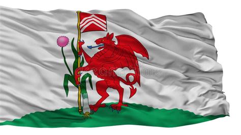 Flag of Cardiff is the Capital and Largest City in Wales of the Stock Illustration ...