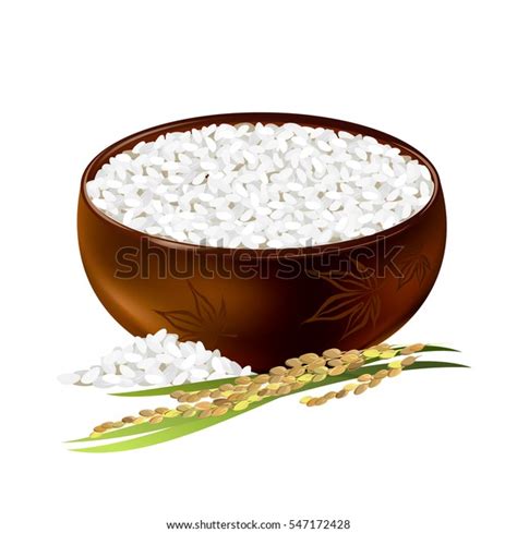 Rice Bowl Hand Drawn Vector Illustration Stock Vector Royalty Free