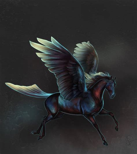 Pegaso Oscuro Imagen De Elsouille Criaturas Mitológicas Pegaso