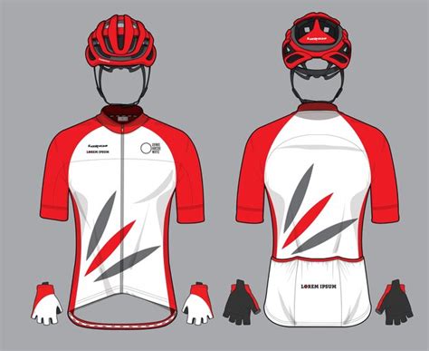 Camiseta Del Equipo De Ciclismo Uniforme De Ciclismo Vector Premium