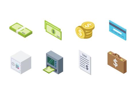 Free Isometric Money Icon 118588 Vector Art At Vecteezy