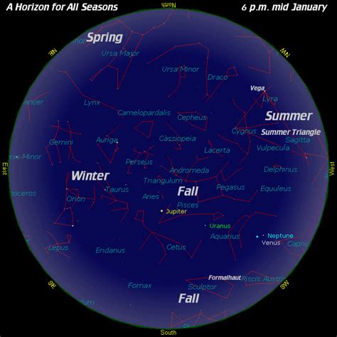 [A Horizon for all Seasons] | Aries and pisces, Orion, Cassiopeia