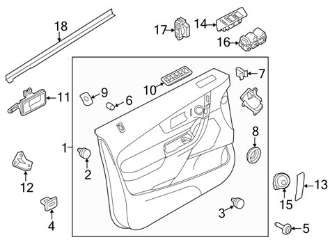 Ford Edge Door Interior Trim Panel Lower Limited Ct4z7823942cc