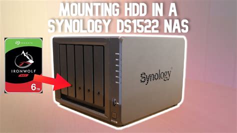 Mounting Hdd In A Synology Ds1522 Nas Youtube