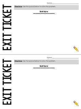 Exit Slip Template Pdf Master Template