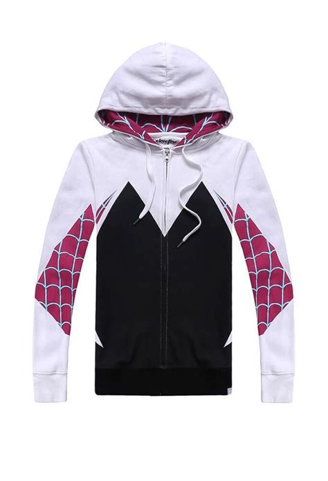 Spider Gwen Hoodie - Spider-Man: Into the Spider-Verse Cosplay ...