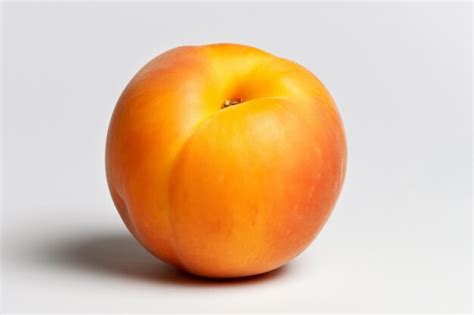 Free Ai Image Picture Of An Orange Plum On A White Background Front View
