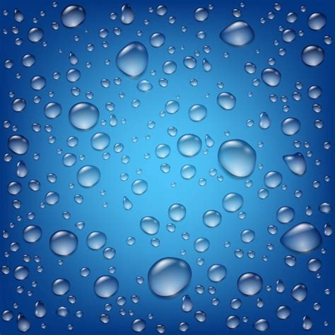 Fondo De Textura De Gotas De Agua Transparente Realista Vector Gratis