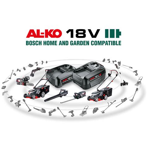 AL KO 18 V BOSCH HOME AND GARDEN COMPATIBLE Akku Bodenhacke TL 1820