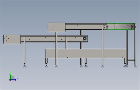 生产线末端输送带 包装 Solidworks 2020 模型图纸下载 懒石网