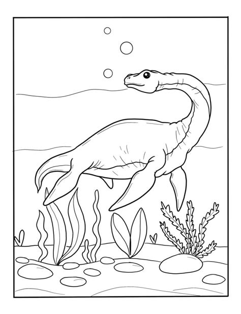 Printable Sea Animals Coloring Pages Free Dinosaur Pictures To Color