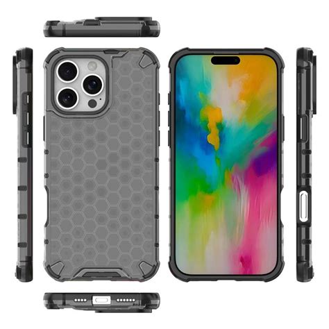 Iphone Pro Max Honeycomb Armored Hybrid Cover Sort