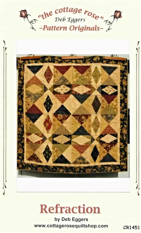 Quilt Pattern Refraction Cottage Rose Quilt Pieced Quilt Home Decor