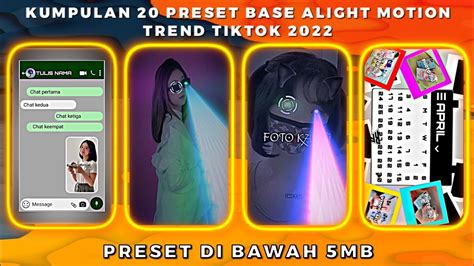 Kumpulan Preset Base Alight Motion Jedag Jedug Trend Tiktok