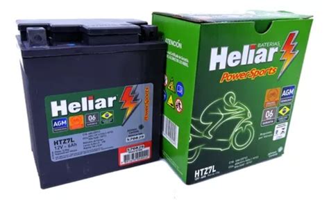 Bateria Heliar Htz7l 6ah Yamaha Fazer 250 2014 Original MercadoLivre