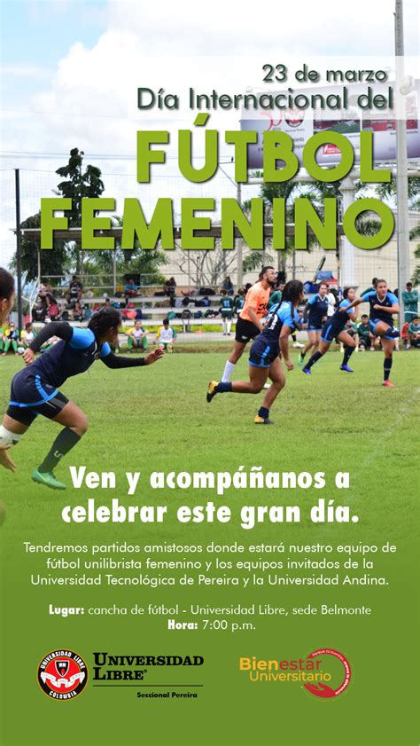 23 De Marzo Día Internacional Del Fútbol Femenino