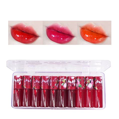 Hydrating Lip Gloss Non Sticky 2024 Lip Lacquer Nutritious Shiny Set Of 10 Lip Glazes Fruit Lip