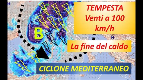 METEO SEVERO MALTEMPO IN ARRIVO POSSIBILE GENESI DI UN CICLONE