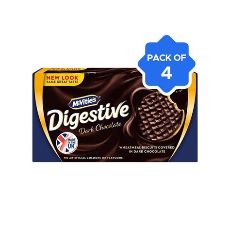 Mcvities Dark Chocolate Digestive Biscuit Pack Of 4 Price Buy