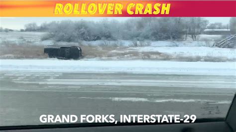 BREAKING NEWS Rollover Crash On Interstate 29 By Grand Forks INewZ