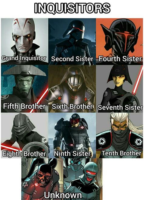 Inquisitors Which One Is Your Favorite Rstarwars