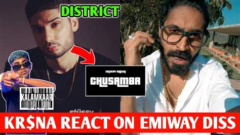 KR NA REACT ON EMIWAY DISS TRACK CHUSAMBA RAFTAAR SPECIAL APPEARANCE