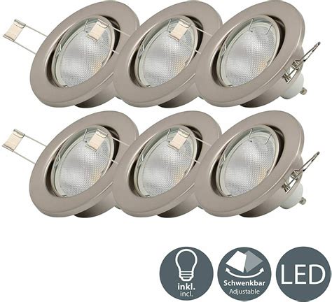 Diall Gu10 4 5w 345lm Reflector Neutral White Led Light Bulb Pack Of