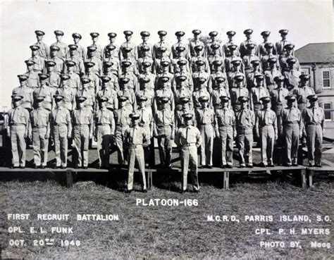 1948 59 Mcrd Parris Island 1948 Mcrd Parris Island Platoon 166 The Military Yearbook Project