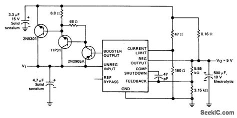 5vat10awithcurrentlimiting Powersupplycircuit Circuit Diagram