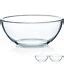 Nutriups Glass Bowl Glass Mixing Bowls Set Glass Salad Bowls Glass