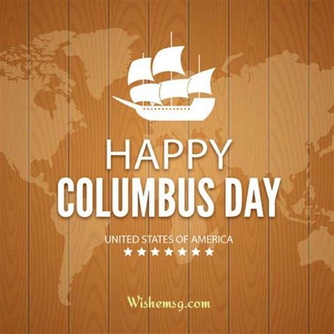 200 Happy Columbus Day Wishes And Messages Wishemsg