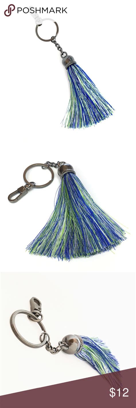 Blue And Green Tassel Keychain Add Sass And Style To Your Life