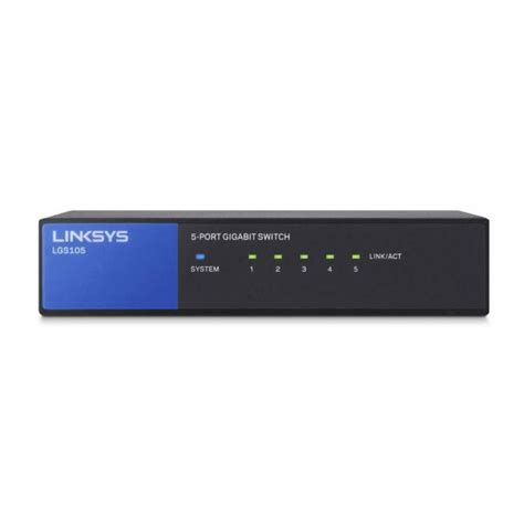 Linksys 5 Port Desktop Gigabit Switch LGS105 EU HardwareWebwinkel Nl