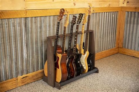 Guitar Stand Guitar Rack Multi Guitar Holder Etsy Guitar Rack Wooden Guitar Stand Guitar Stand