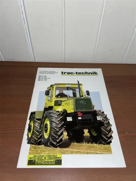 BROCHURE PROSPEKT PROSPECTUS TRACTEUR MB TRAC 800 A 1100 Tractor