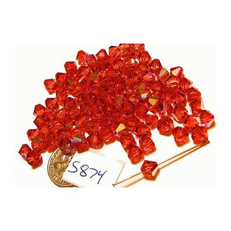 S874 Swarovski Bicone Bead PADPARADSCHA AB 6mm 7030 Lot Of