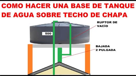 Como Hacer Una Base De Tanque En El Techo De Chapa Youtube