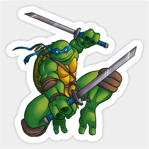 Leonardo From TMNT 2003 Ninja Turtles Sticker TeePublic