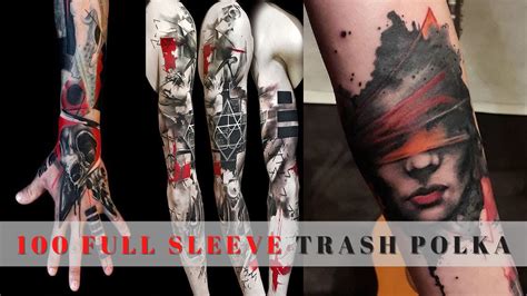 Most Attractive Sleeve Trash Polka Tattoo Ideas For Men Youtube