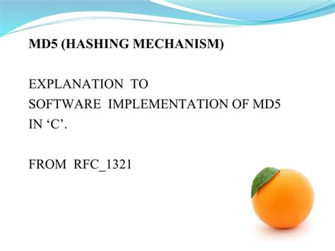 Md 5 Algorithm