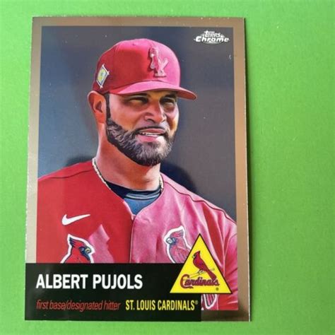 Albert Pujols 2022 Topps Chrome Platinum Anniversary Card 12 St Louis